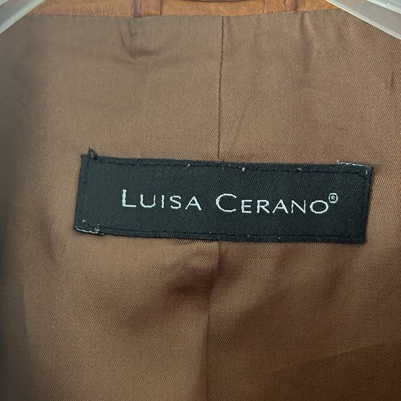 Luisa Cerano soft leather jacket size 38, US8 - Picture 2 of 15